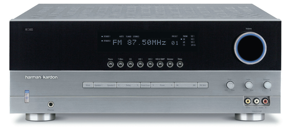 HK 3485 - Black - Stereo Receiver (120 watts x 2) - Hero